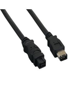 3ft IEEE 1394b FireWire 800 9-pin to 6-pin, Black
