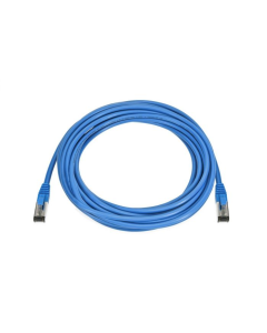"Cat8 Ethernet Cable 0.5FT, Ultra Short 40Gbps Patch Cord, S/FTP Double Shielded, 28AWG Pure Copper, 2GHz Bandwidth, Snagless RJ45 Network Cable, Blue "