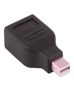 Mini Displayport Male to Displayport Female Adapter Black