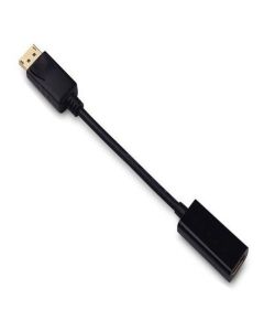 6.5 inches Displayport 1.2 Male to HDMI Female Active Adapter Cable with Latches 4K@60Hz Resolution Ready