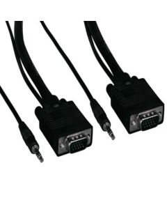 50ft SVGA HD15 M/M Monitor Cable with Stereo Audio