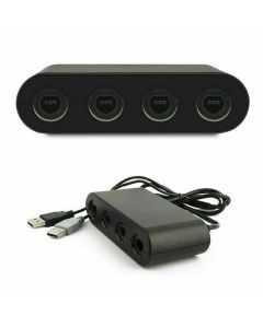 GameCube Controller Adapter 4 Port Compatible with Nintendo Switch Wii U & PC USB 