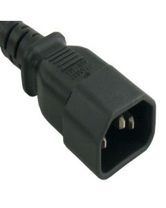 6ft 16 AWG Computer Power Extension Cord (IEC320 C13 to IEC320 C14)