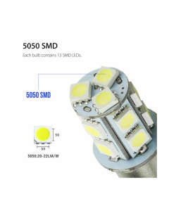 20x Super White 1156 1141 13-SMD RV Camper Trailer LED Interior Light Bulbs 12V