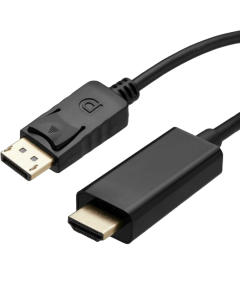 Display Port DP to HDMI Cable Adapter Converter Audio Video PC HDTV 1080P 60Hz (15FT) (15FT)