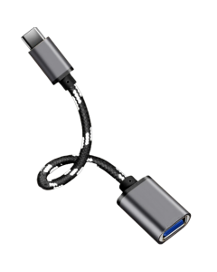 Type C USB-C 3.1 Male To USB 3.0 Type A Female OTG Converter Adapter Cord Cable (Gray)