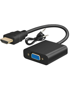 HDMI TO VGA HDMI Male To VGA Female Converter Adapter With Audio 1080P Support