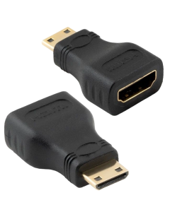 Sanoxy Adapter Compatible for HDMI Female to Mini HDMI Male Adapter