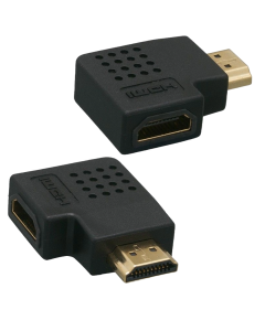 Sanoxy Adapter Compatible for HDMI Male to Female Port Saver 90 Degree Vertical Flat (2-Pack)